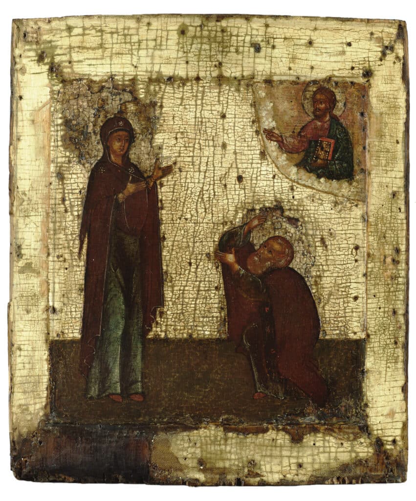 The Appearance of the Mother of God to Saint Sergius - The Icon Museum ...